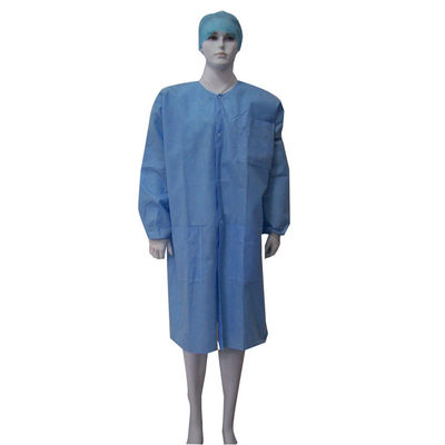 PPE não tecido descartável do vestido do isolamento da luva longa protetora do poliéster