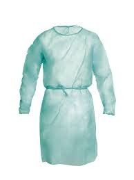 Vestido cirúrgico plástico reforçado estéril do teatro da proteção fluida reusável