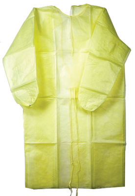 Vestidos descartáveis plásticos personalizados do isolamento do polipropileno do hospital para enfermeiras