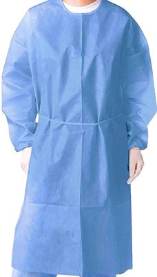 Vestido plástico do PPE do isolamento do hospital confortável descartável descartável