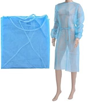 Luvas longas dos vestidos médicos descartáveis protetores de pouco peso do isolamento