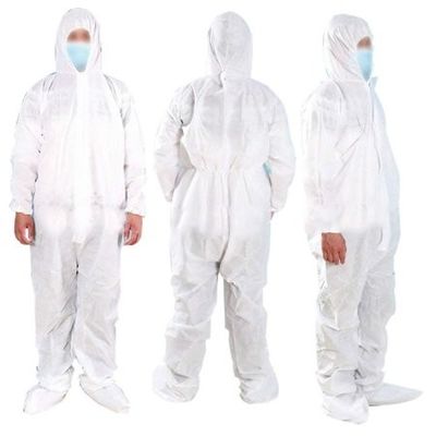 Ternos plásticos do vestuário de proteção descartável médico do isolamento para a proteção