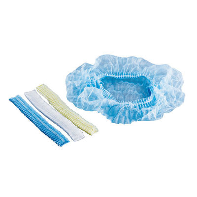 Spunbond descartável coloriu o Headwear Bouffant dental dos tampões do PPE