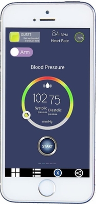 Monitor multifuncional da saúde da pressão sanguínea da glicemia