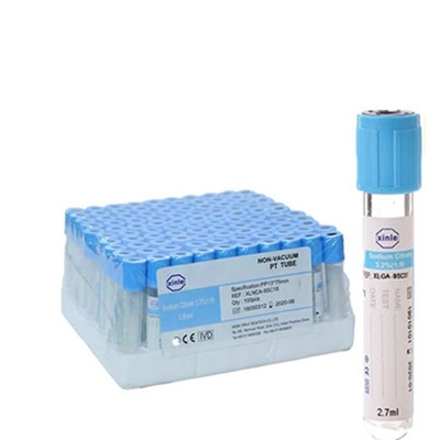 Luz da preparação do plasma do citrato de sódio - tubo de análise de sangue superior azul do EDTA