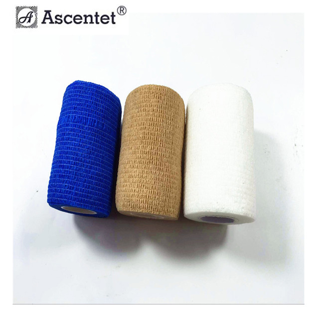 Atadura coesiva estéril de Gauze Bandage Self Adhesive Flexible do algodão superior